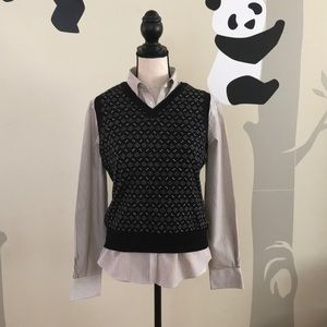 Brooks Brothers 100% wool Medium sweater vest